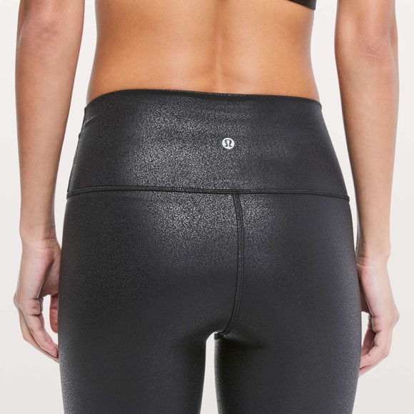 Lululemon Wunder Under High-Rise Tight *Foil 28" Luminosity Foil Print Black 2♥️ - Picture 2 of 8